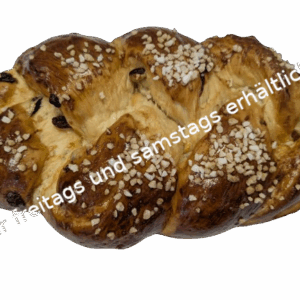 Hefezopf mit Rosinen